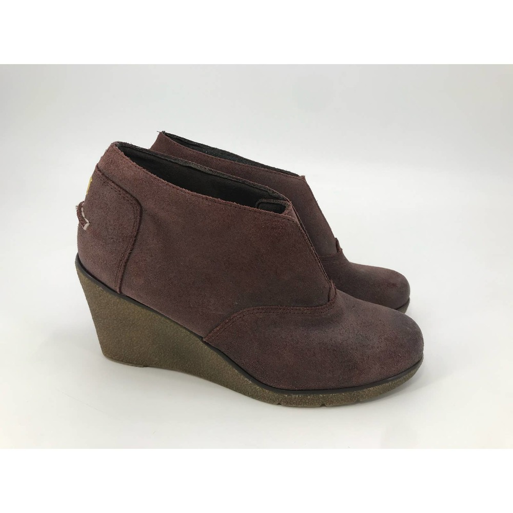 Sperry Top-Sider Women's Harlow Brook Brown Wedge Ankle Boots Size 7.5